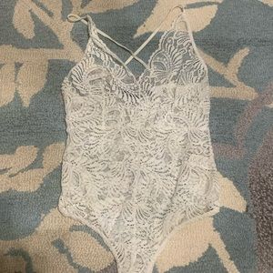 White Lace Bodysuit